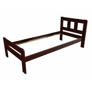 Jednolůžková postel VMK010C (Rozměr: 90 x 200 cm, Barva dřeva: moření ořech)