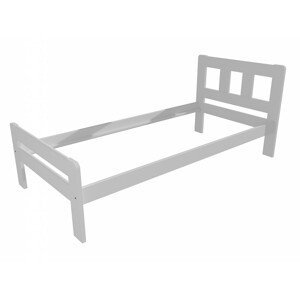Jednolůžková postel VMK010C (Rozměr: 100 x 200 cm, Barva dřeva: barva bílá)