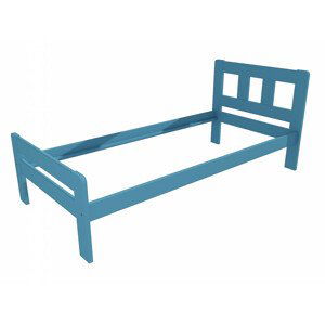 Jednolůžková postel VMK010C (Rozměr: 90 x 200 cm, Barva dřeva: barva modrá)