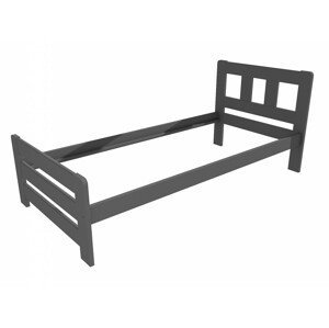 Jednolůžková postel VMK010D (Rozměr: 90 x 200 cm, Barva dřeva: barva šedá)
