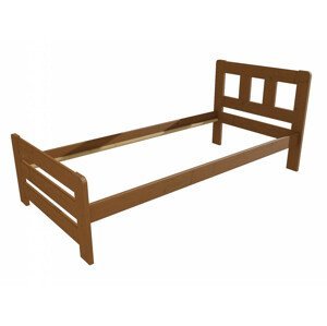 Jednolůžková postel VMK010D (Rozměr: 90 x 200 cm, Barva dřeva: moření dub)
