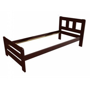 Jednolůžková postel VMK010D (Rozměr: 90 x 200 cm, Barva dřeva: moření ořech)