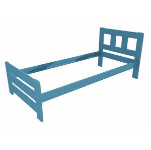 Jednolůžková postel VMK010D (Rozměr: 100 x 200 cm, Barva dřeva: barva modrá)