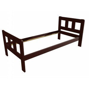 Jednolůžková postel VMK010E (Rozměr: 80 x 200 cm, Barva dřeva: moření ořech)