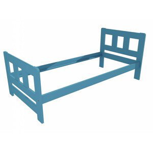 Jednolůžková postel VMK010F (Rozměr: 90 x 200 cm, Barva dřeva: barva modrá)