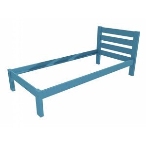Jednolůžková postel VMK011A (Rozměr: 90 x 200 cm, Barva dřeva: barva modrá)