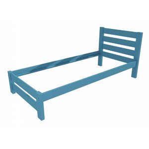 Jednolůžková postel VMK011B (Rozměr: 90 x 200 cm, Barva dřeva: barva modrá)