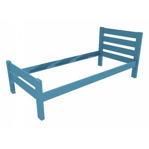 Jednolůžková postel VMK011C (Rozměr: 80 x 200 cm, Barva dřeva: barva modrá)