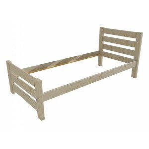 Jednolůžková postel VMK011D (Rozměr: 80 x 200 cm, Barva dřeva: surové dřevo)