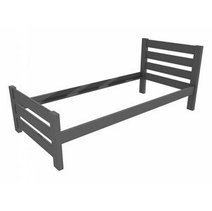 Jednolůžková postel VMK011D (Rozměr: 80 x 200 cm, Barva dřeva: barva šedá)