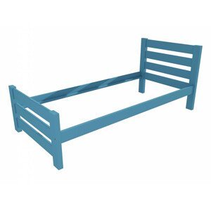 Jednolůžková postel VMK011D (Rozměr: 100 x 200 cm, Barva dřeva: barva modrá)