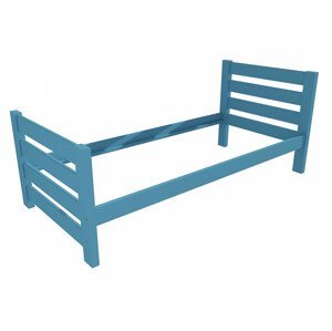 Jednolůžková postel VMK011E (Rozměr: 100 x 200 cm, Barva dřeva: barva modrá)