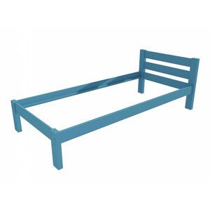 Jednolůžková postel VMK012A (Rozměr: 80 x 200 cm, Barva dřeva: barva modrá)