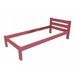 Jednolůžková postel VMK012A (Rozměr: 90 x 200 cm, Barva dřeva: barva růžová)