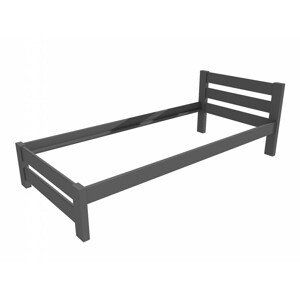 Jednolůžková postel VMK012B (Rozměr: 90 x 200 cm, Barva dřeva: barva šedá)
