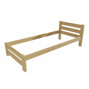 Jednolůžková postel VMK012B (Rozměr: 90 x 200 cm, Barva dřeva: bezbarvý lak)