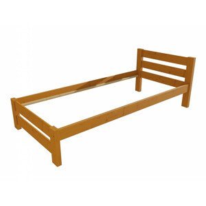 Jednolůžková postel VMK012B (Rozměr: 90 x 200 cm, Barva dřeva: moření olše)