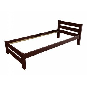 Jednolůžková postel VMK012B (Rozměr: 90 x 200 cm, Barva dřeva: moření ořech)