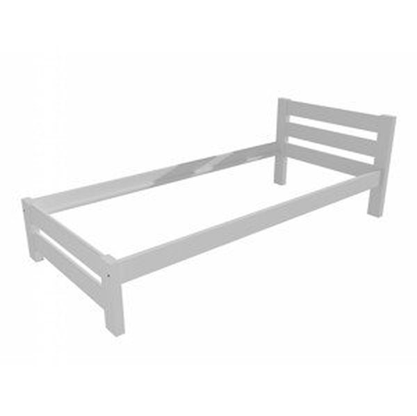 Jednolůžková postel VMK012B (Rozměr: 90 x 200 cm, Barva dřeva: barva bílá)