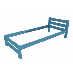Jednolůžková postel VMK012B (Rozměr: 90 x 200 cm, Barva dřeva: barva modrá)