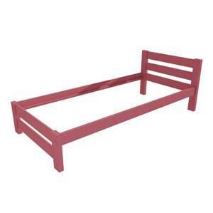 Jednolůžková postel VMK012B (Rozměr: 90 x 200 cm, Barva dřeva: barva růžová)