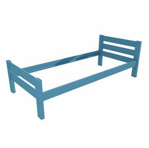 Jednolůžková postel VMK012C (Rozměr: 100 x 200 cm, Barva dřeva: barva modrá)