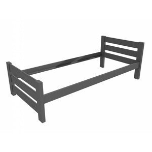 Jednolůžková postel VMK012D (Rozměr: 90 x 200 cm, Barva dřeva: barva šedá)
