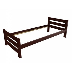 Jednolůžková postel VMK012D (Rozměr: 100 x 200 cm, Barva dřeva: moření ořech)