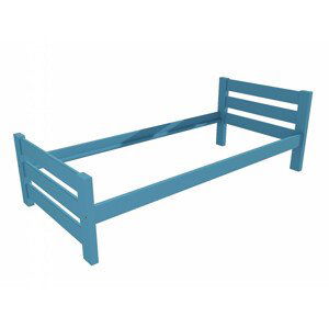 Jednolůžková postel VMK012D (Rozměr: 90 x 200 cm, Barva dřeva: barva modrá)