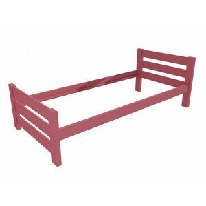 Jednolůžková postel VMK012D (Rozměr: 90 x 200 cm, Barva dřeva: barva růžová)