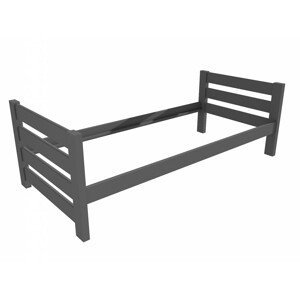Jednolůžková postel VMK012E (Rozměr: 90 x 200 cm, Barva dřeva: barva šedá)