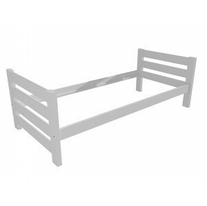 Jednolůžková postel VMK012E (Rozměr: 90 x 200 cm, Barva dřeva: barva bílá)