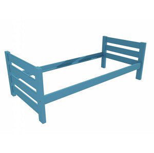 Jednolůžková postel VMK012E (Rozměr: 90 x 200 cm, Barva dřeva: barva modrá)