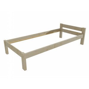Jednolůžková postel VMK013A (Rozměr: 80 x 200 cm, Barva dřeva: surové dřevo)
