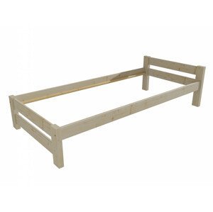 Jednolůžková postel VMK013B (Rozměr: 100 x 200 cm, Barva dřeva: surové dřevo)