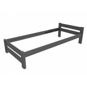 Jednolůžková postel VMK013B (Rozměr: 90 x 200 cm, Barva dřeva: barva šedá)