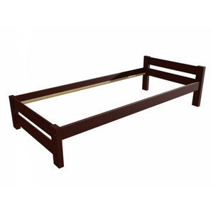 Jednolůžková postel VMK013B (Rozměr: 90 x 200 cm, Barva dřeva: moření ořech)