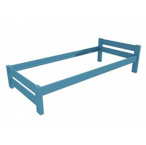 Jednolůžková postel VMK013B (Rozměr: 90 x 200 cm, Barva dřeva: barva modrá)
