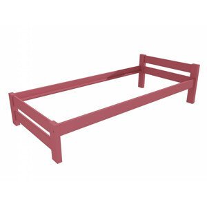 Jednolůžková postel VMK013B (Rozměr: 80 x 200 cm, Barva dřeva: barva růžová)