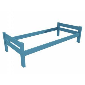 Jednolůžková postel VMK013C (Rozměr: 100 x 200 cm, Barva dřeva: barva modrá)