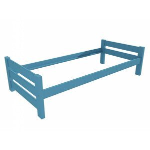 Jednolůžková postel VMK013D (Rozměr: 90 x 200 cm, Barva dřeva: barva modrá)