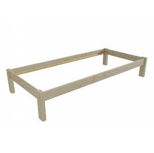 Jednolůžková postel VMK014A (Rozměr: 100 x 200 cm, Barva dřeva: surové dřevo)