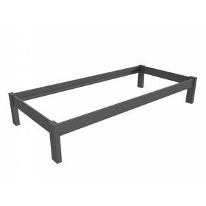 Jednolůžková postel VMK014A (Rozměr: 80 x 200 cm, Barva dřeva: barva šedá)