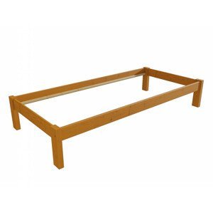 Jednolůžková postel VMK014A (Rozměr: 100 x 200 cm, Barva dřeva: moření olše)