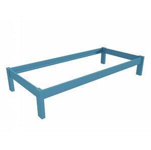 Jednolůžková postel VMK014A (Rozměr: 80 x 200 cm, Barva dřeva: barva modrá)