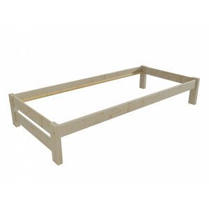 Jednolůžková postel VMK014B (Rozměr: 90 x 200 cm, Barva dřeva: surové dřevo)