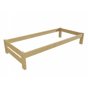 Jednolůžková postel VMK014B (Rozměr: 80 x 200 cm, Barva dřeva: bezbarvý lak)