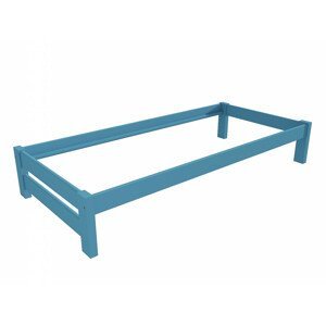 Jednolůžková postel VMK014B (Rozměr: 90 x 200 cm, Barva dřeva: barva modrá)