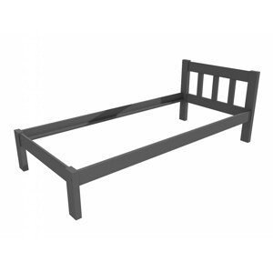 Jednolůžková postel VMK015A (Rozměr: 90 x 200 cm, Barva dřeva: barva šedá)