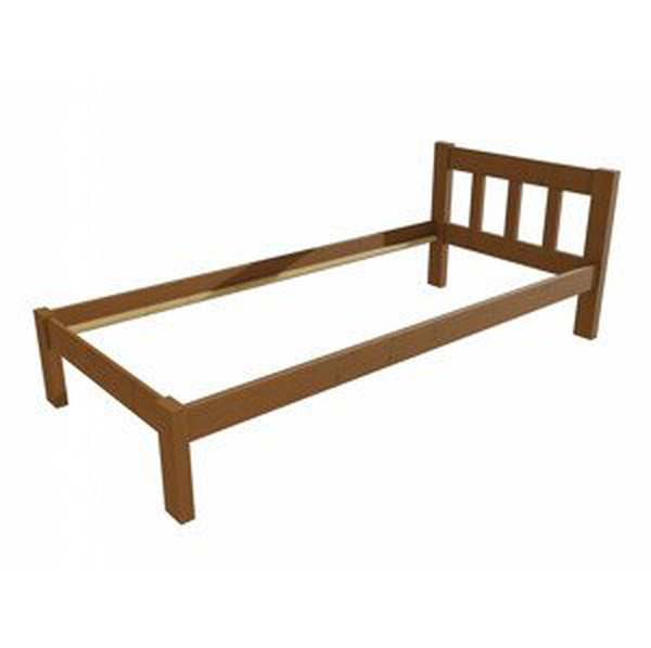 Jednolůžková postel VMK015A (Rozměr: 80 x 200 cm, Barva dřeva: moření dub)